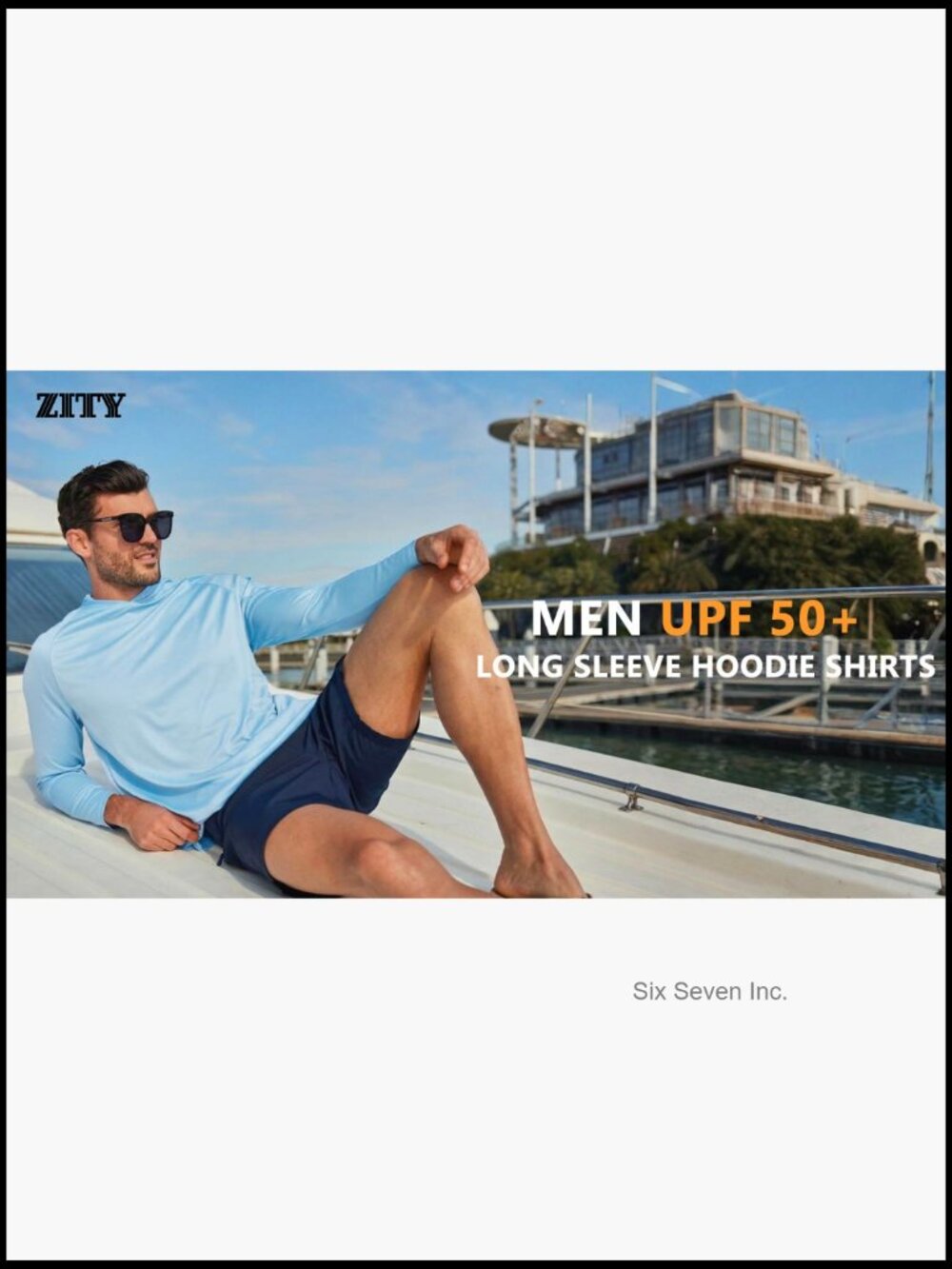 5 Pack Mens UPF 50+ Hoodie Shirts Sun Protection Athletic Fast Dry Rashguard - Picture 7 of 7